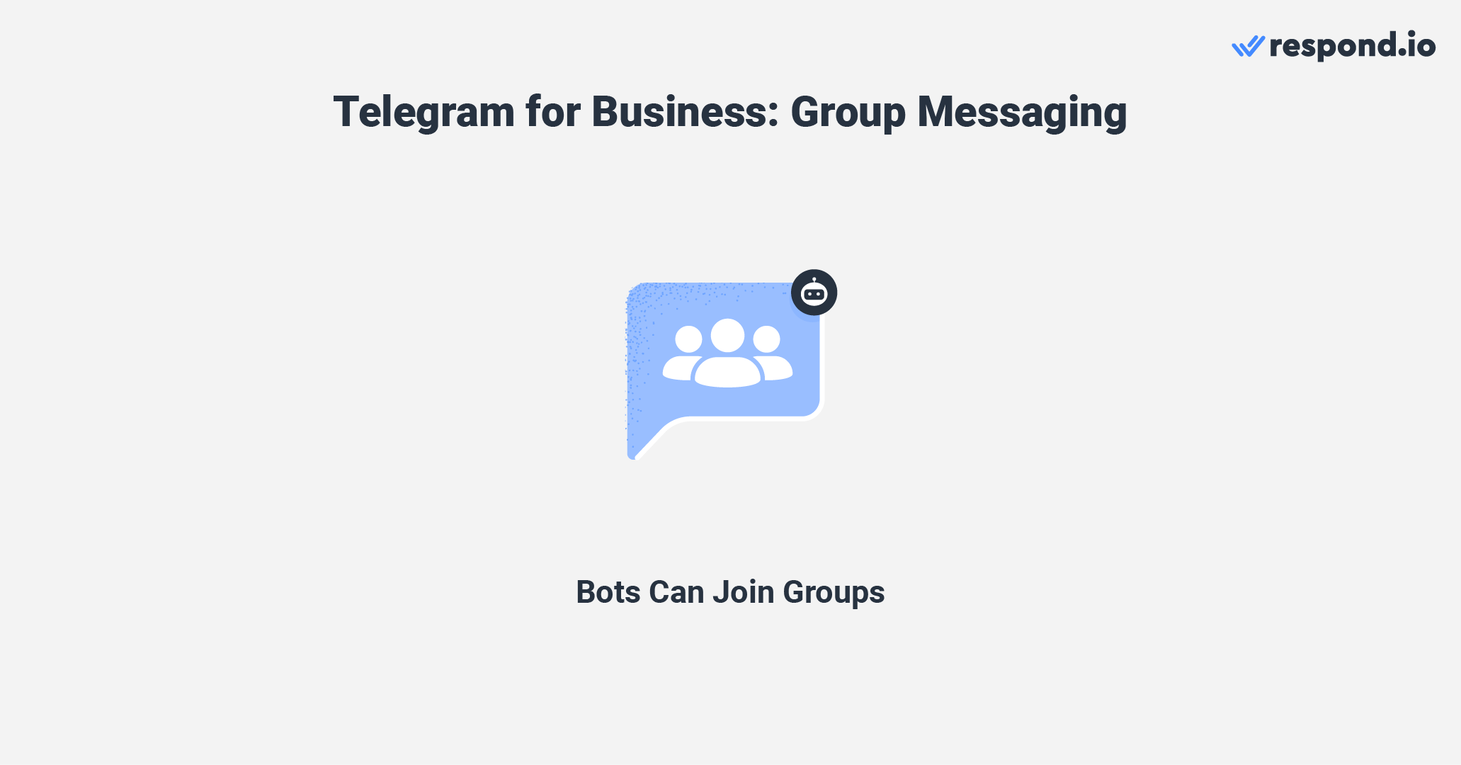 这是一张图片，显示如何使用 Telegram Bot作为您的 Telegram Business 帐户进行群組訊息。